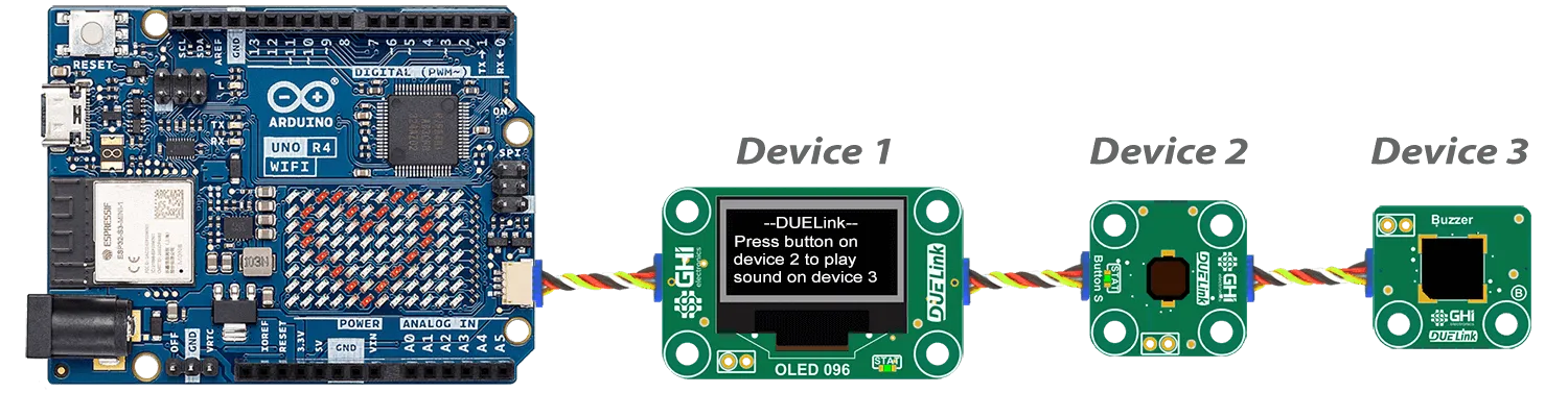 Arduino UNO 4 Daisylinked
