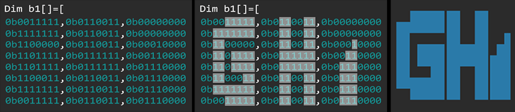 Color Binary Array