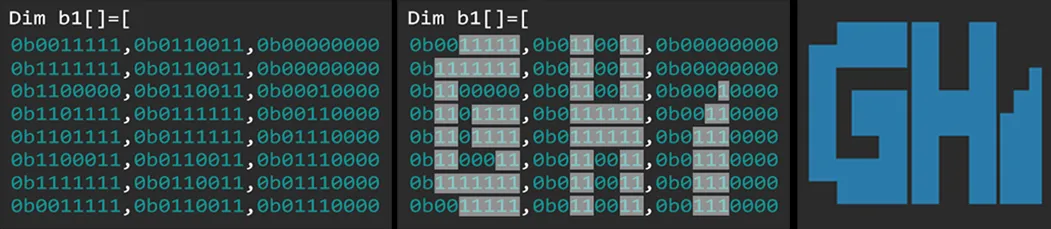 Color Binary Array