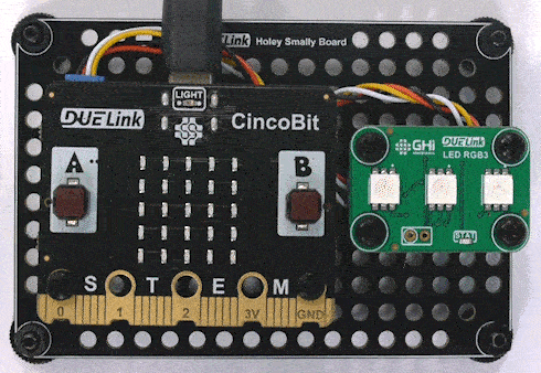 animated GIF of flashing LEDs